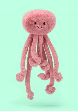<ul><li>The sea-riously cute Jellycat toy everyone will be jelly of! </li><li>Jellycat&rsquo;s Ellie Jellyfish is a jolly good buddy with lots of long, flexible legs for giving big hugs and absolutely no stings! </li><li>With a fluffy, pink exterior and permanently smiling face, she&rsquo;ll be a loyal friend for any sea-loving little one. </li><li>Dimensions: 25cm high, 11cm wide </li></ul>